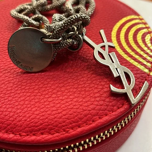 VINTAGE YVES SAINT LAURENT LINKED SIGNATURE BRACELET STAMPED - Picture 2 of 4